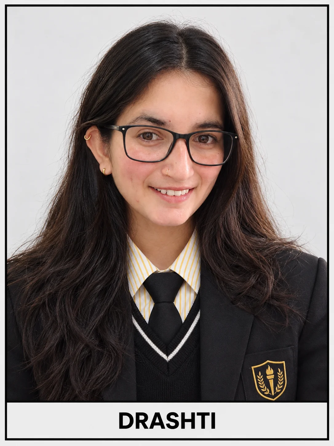 Ultra-Realistic School ID Card Portrait / Girl / Passport Size Image Prompt