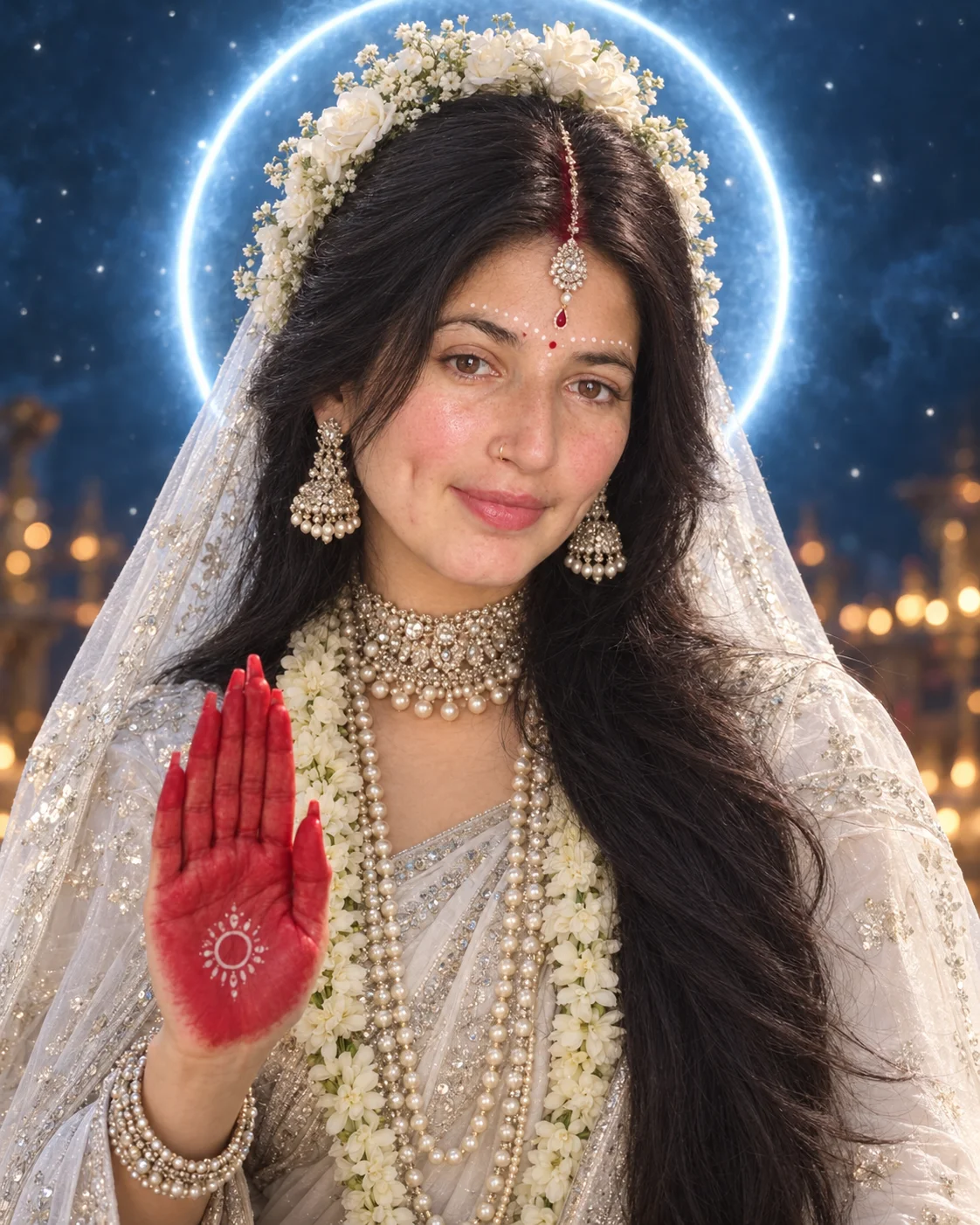 Maa Mahagauri AI Photo Editing Prompt /  Maa Durga Roop / Image Prompt