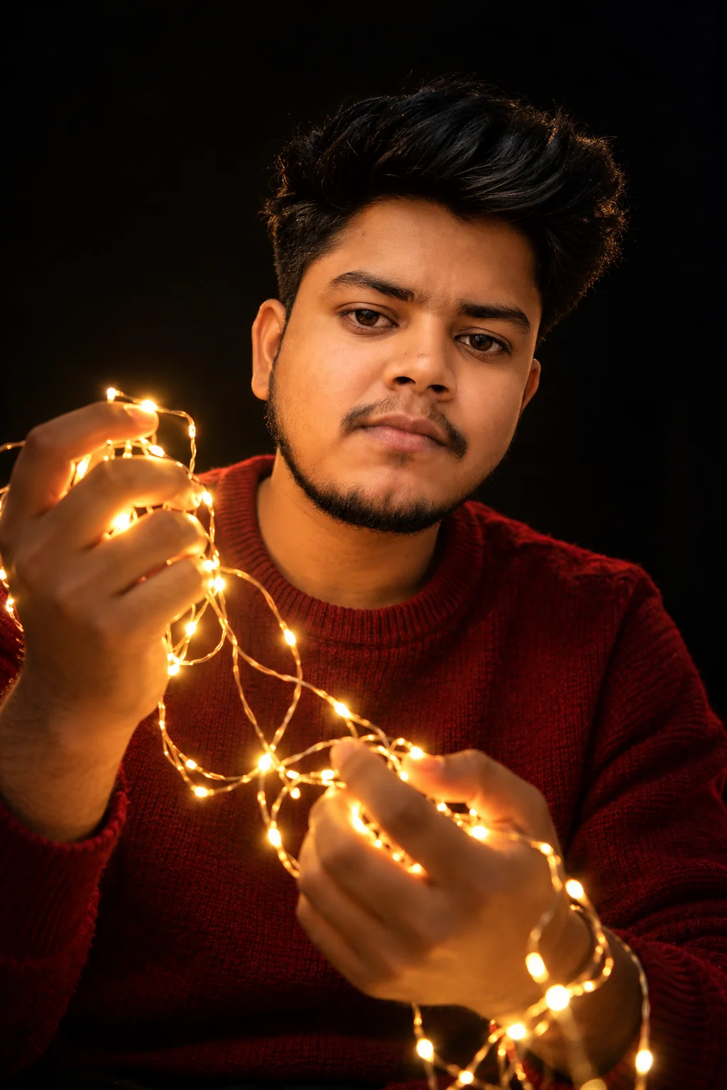 Diwali AI Photo Prompt for Boys 2026 – Magical Fairy Lights Portrait