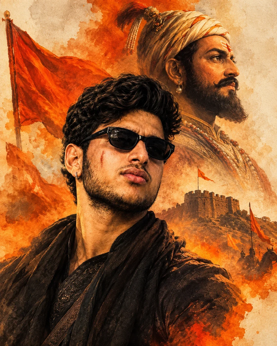 Maratha Warrior Boy AI Photo Prompt