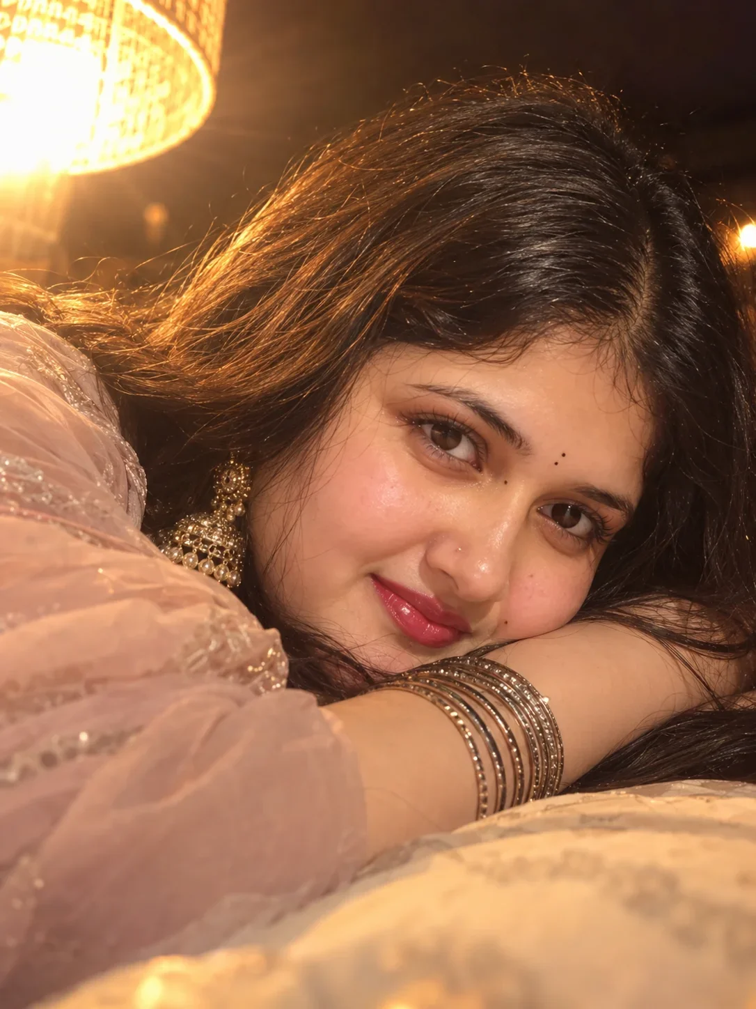 Warm Golden Hour Portrait of an Indian Woman | Cinematic Photography Prompts